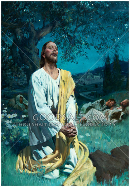 417x600 Christ Prays In Gethsemane - Jesus Gethsemane Painting