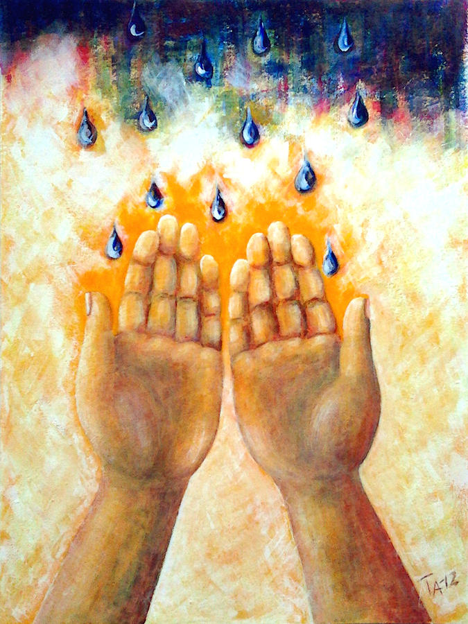 675x900 Jesus Hands Painting By Taruna Tachr - Jesus Hand Painting