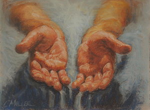 300x221 Jesus Hands Paintings - Jesus Hand Painting