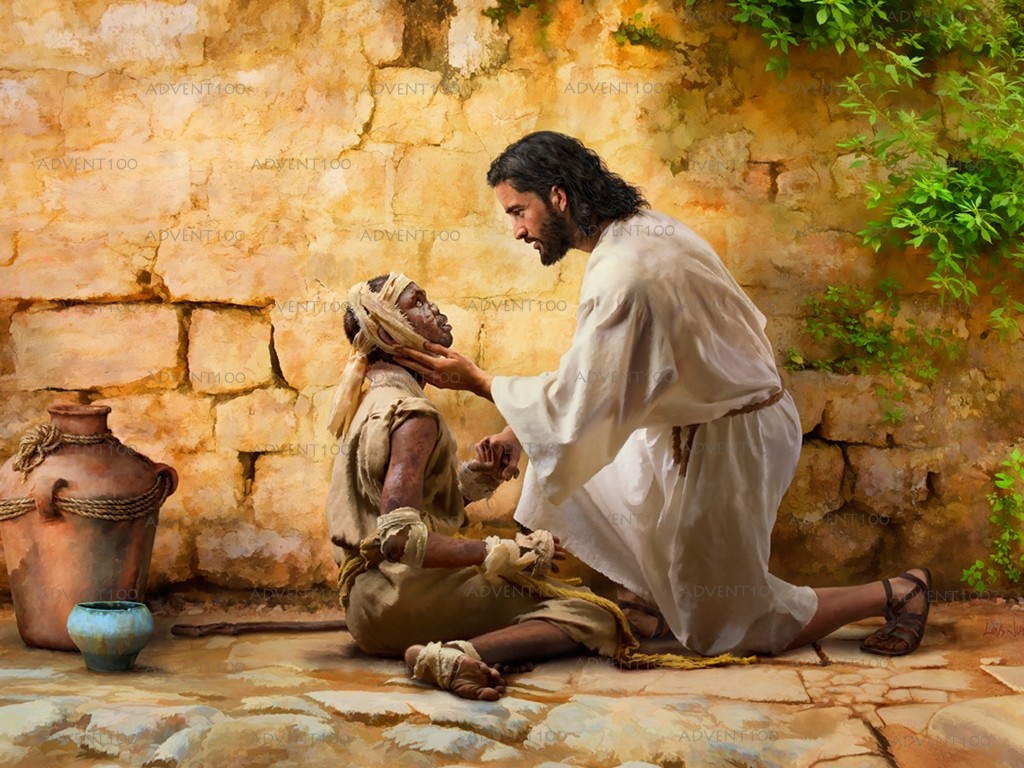 Jesus Healing Painting