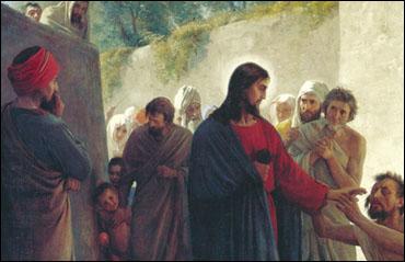 370x239 Art Commentary Of Jesus Healing The Blind Man Painting By Carl Bloch - Jesus Healing Painting