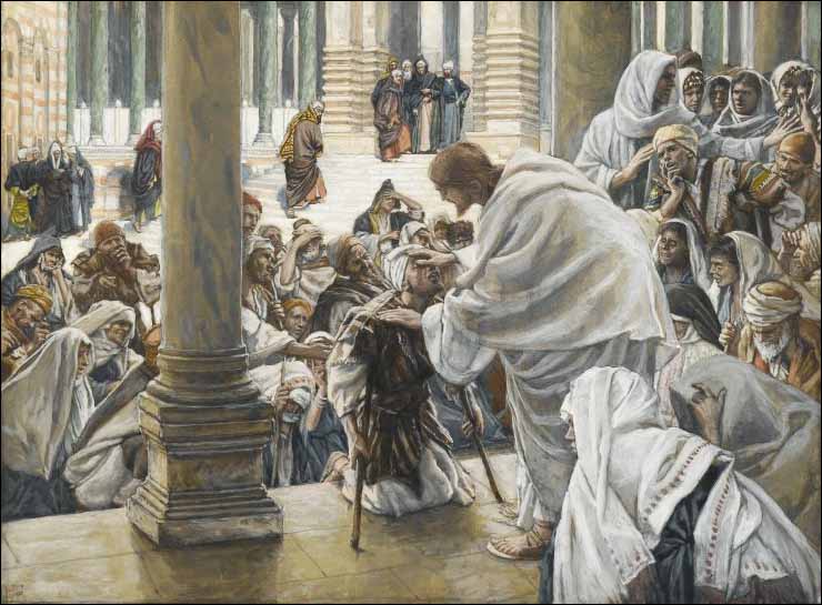 740x545 Jesus Heals The Lame In The Temple - Jesus Healing Painting