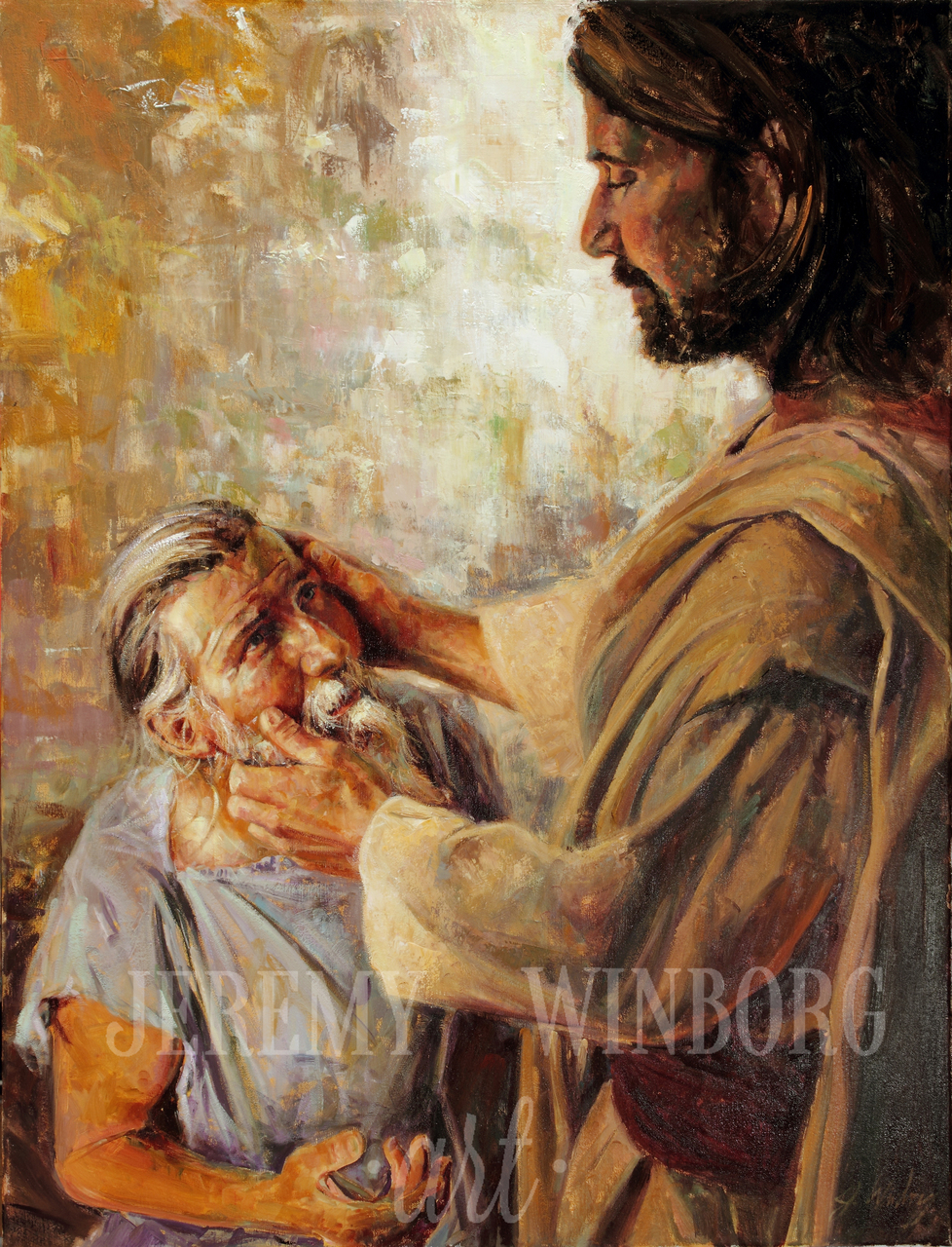 978x1280 Principles Of Jesus Christ Christ Heals The Blind Man - Jesus Healing Painting