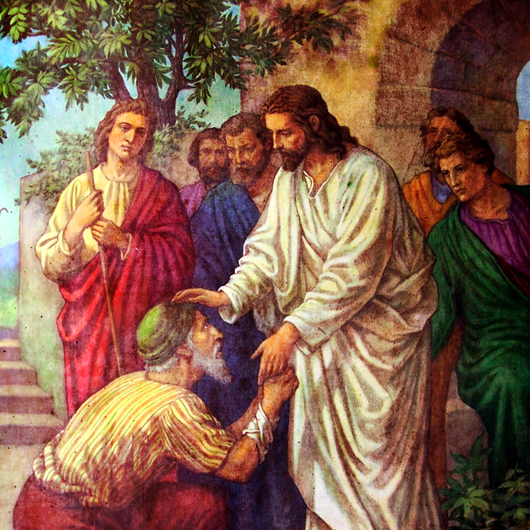 743x743 Spectacular Events In The Bible You'Ve Probably Never Thought - Jesus Healing Painting