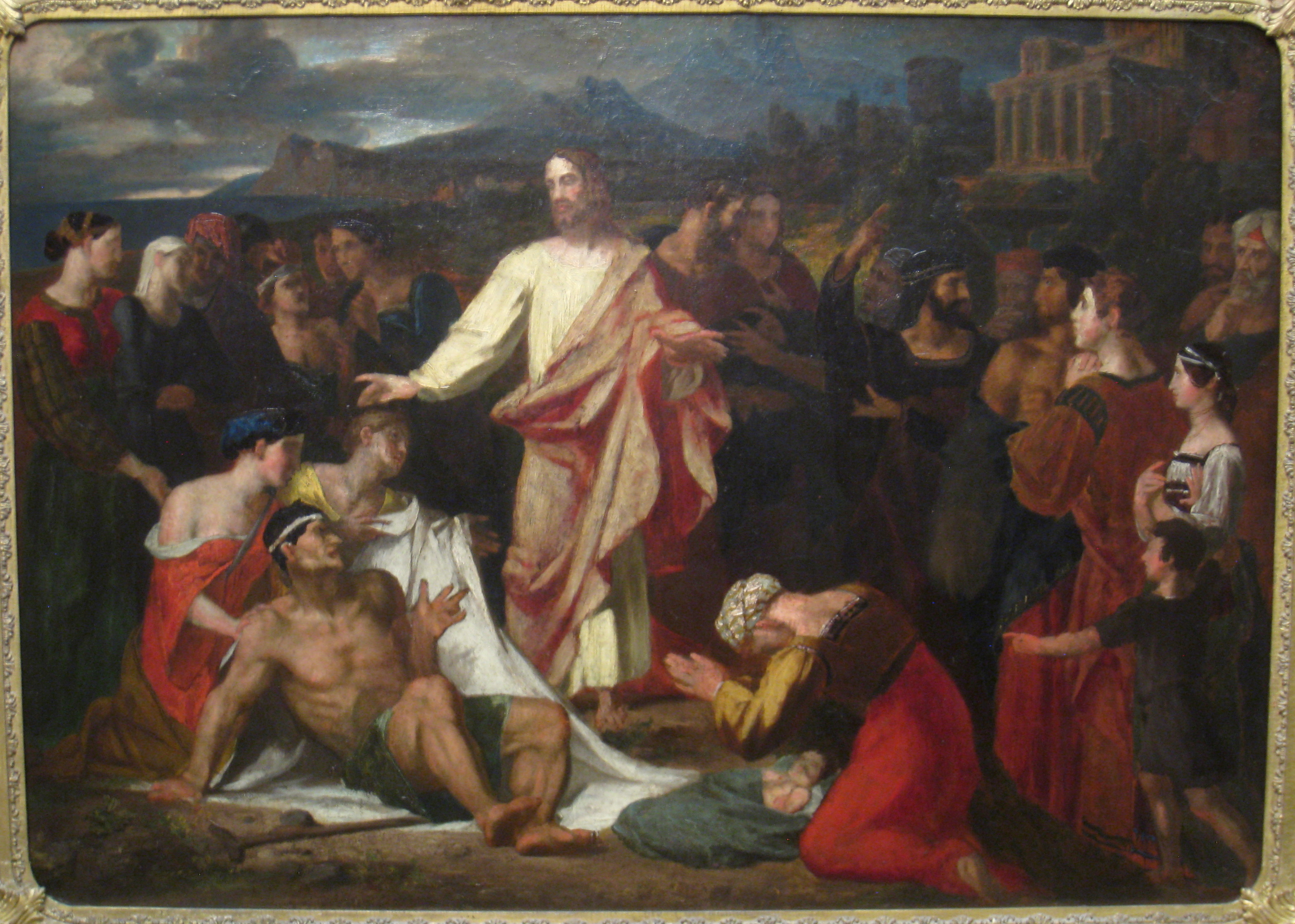 3137x2238 Filechrist Healing The Sick, 1813, By Washington Allston (1779 - Jesus Healing Painting