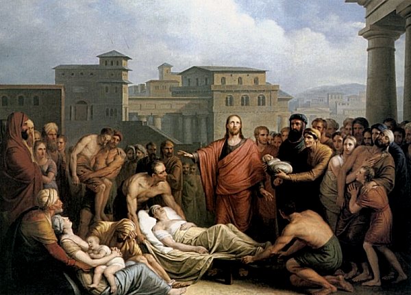 600x431 Icons Amp Imagery A Month Of Miracles Part 14 - Jesus Healing Painting