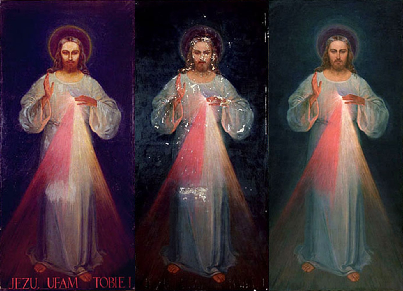 1384x1000 The Divine Mercy Image Rl George Studio - Jesus I Trust In You Original Painting