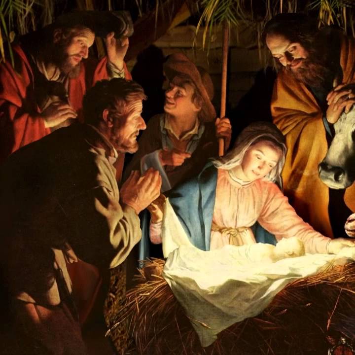 720x720 Jesus In Manger Live Wallpaper Trailer - Jesus In A Manger Painting