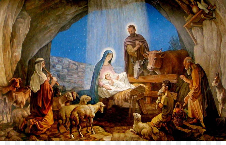 900x580 Christmas Nativity Jesus Christianity Solemnity Virgin Birth - Jesus In A Manger Painting