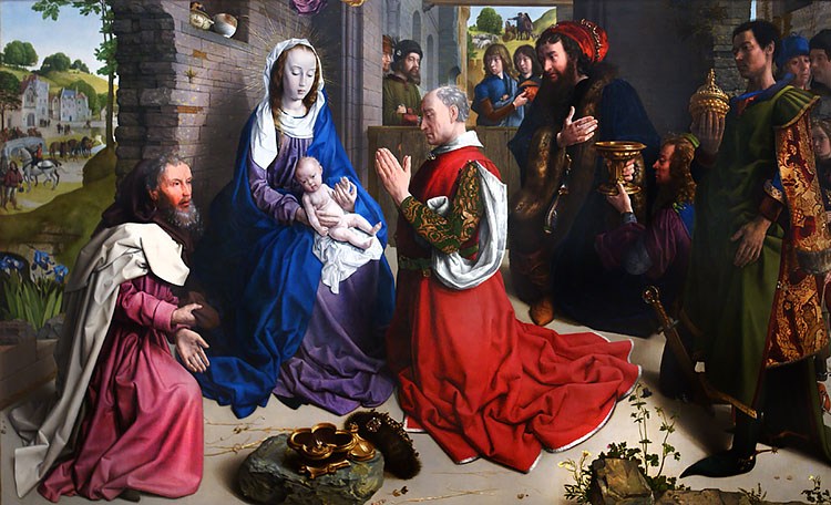 750x456 The Birth Of Jesus In Art 20 Gorgeous Paintings Of The Nativity - Jesus In Manger Painting