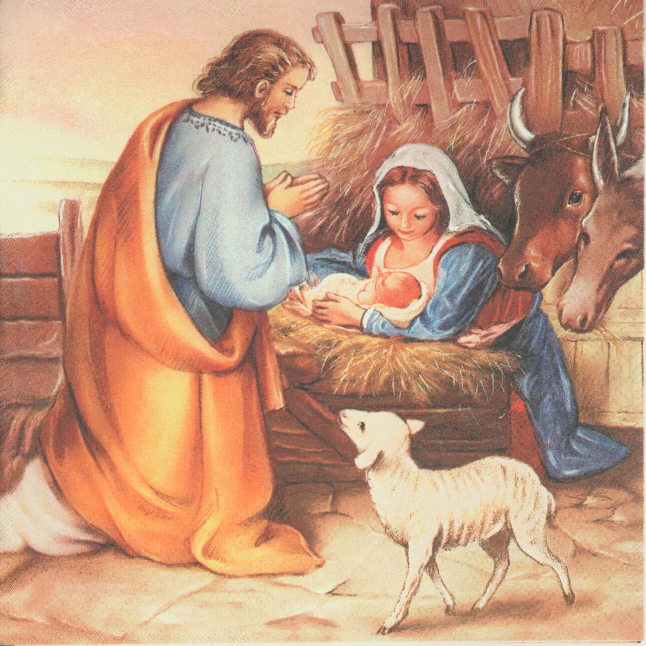 Jesus In Manger Painting At Paintingvalley Com Explore