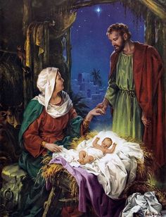 236x308 Baby Jesus In The Manger. Christian Life ~i Jesus - Jesus In Manger Painting
