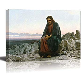 Jesus In The Desert Painting