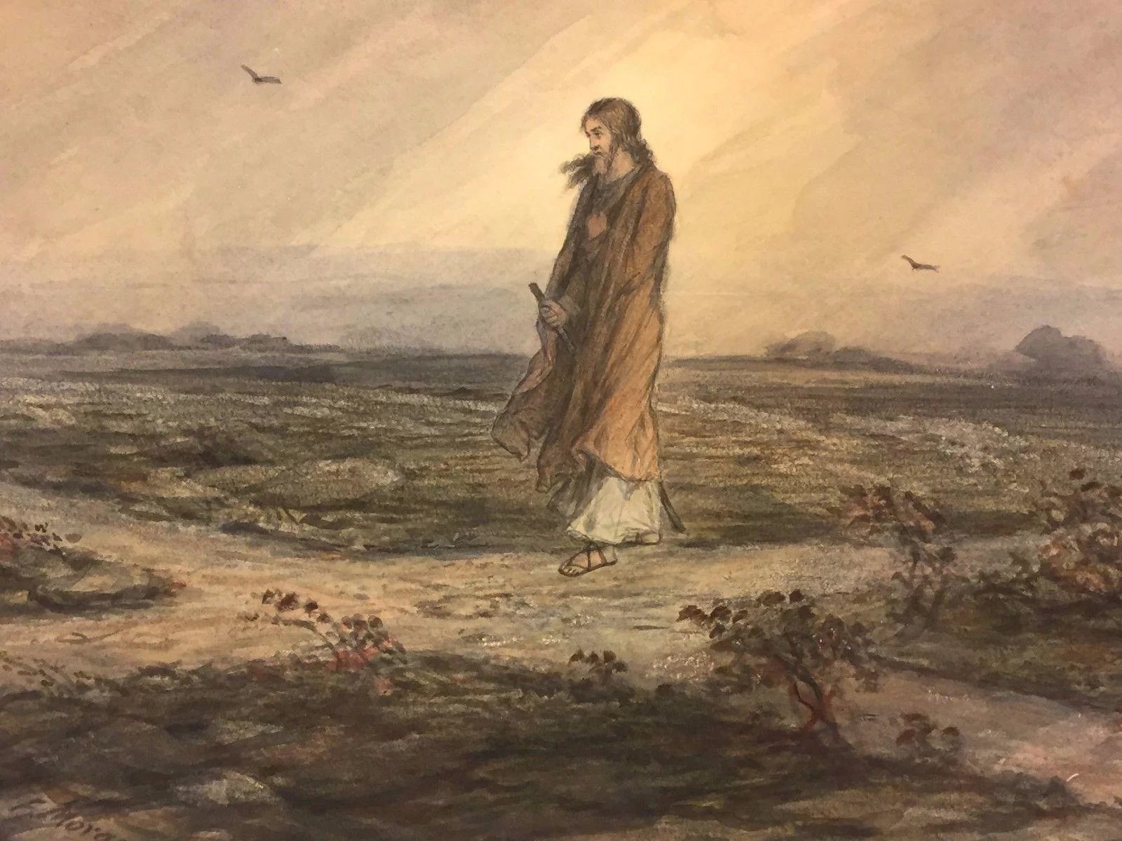 Искушение Христа в пустыне картина Крамского