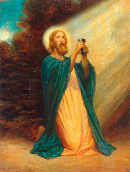 454x600 Christ In The Garden Of Gethsemane By Phillip Richard Morris - Jesus In The Garden Of Gethsemane Painting