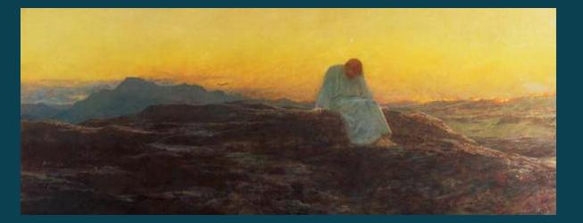 653x250 Lenten Reflections Fasting - Jesus In The Wilderness Painting