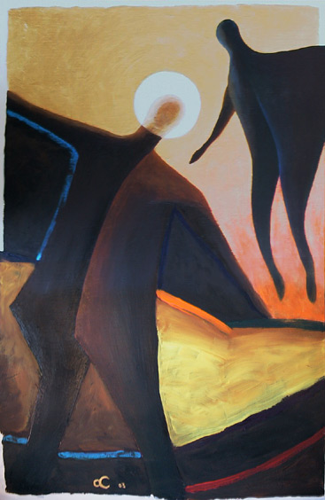 367x564 Painting Jesus Tempted - Jesus In The Wilderness Painting