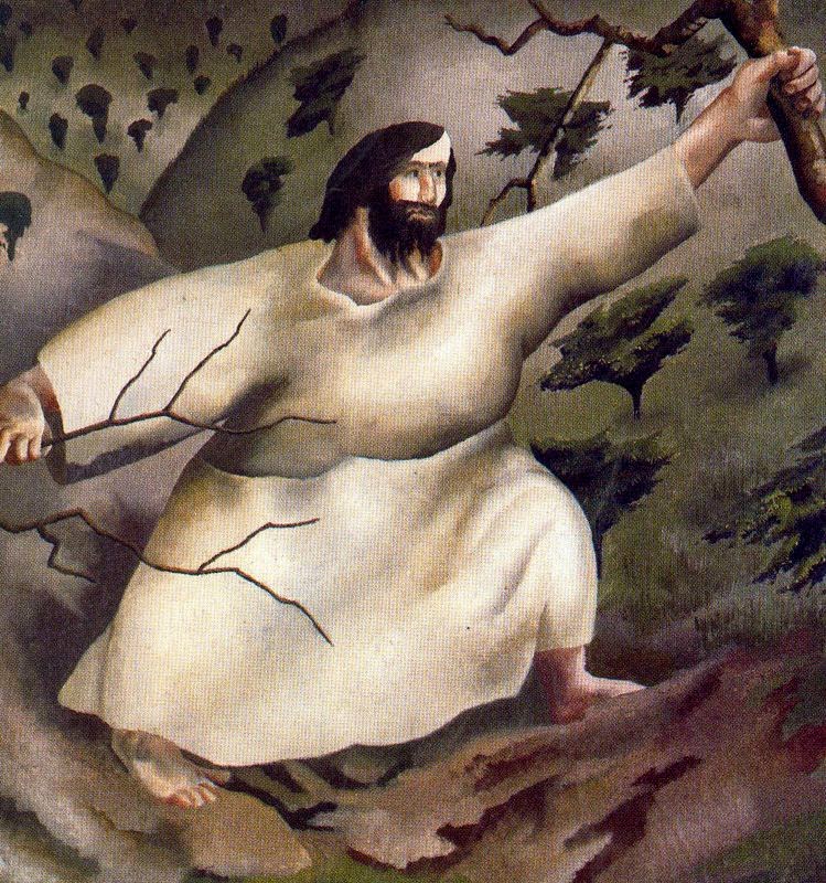 749x800 Art Amp Faith Matters Mark 1.9 15 Into The Wilderness - Jesus In The Wilderness Painting