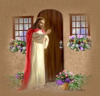 319x307 Jesus Knocking On The Door Drawing Art Wallpaper Free Download - Jesus Knocking At The Door Painting Artist