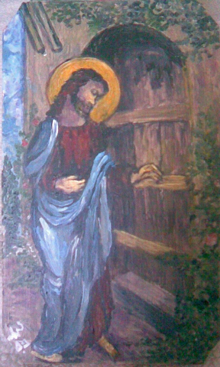 770x1282 Painting Of Jesus Knocking At The Door Saatchi Art Jesus Knocking - Jesus Knocking At The Door Painting Artist