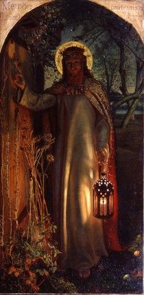 210x428 The Light Of The World. Painting Of Jesus Knocking - Jesus Knocking At The Door Painting Artist