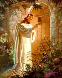 216x272 Our Life Of Christ Windows - Jesus Knocking Painting