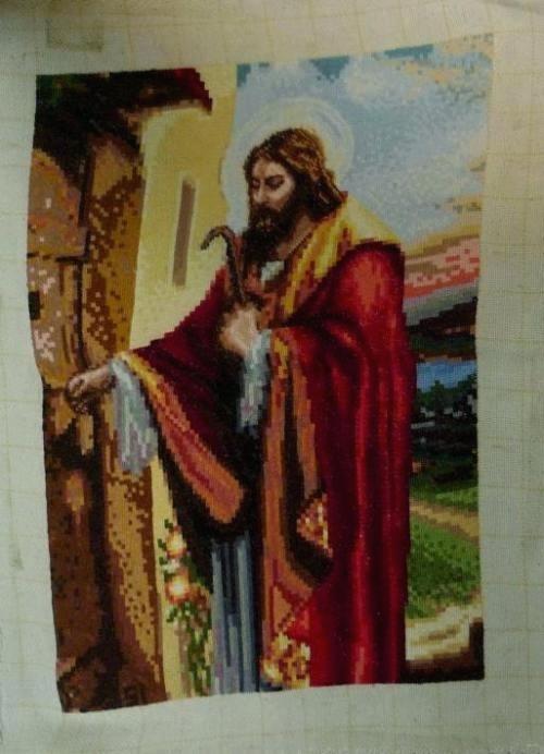 500x692 Jesus Knocking - Jesus Knocking Painting