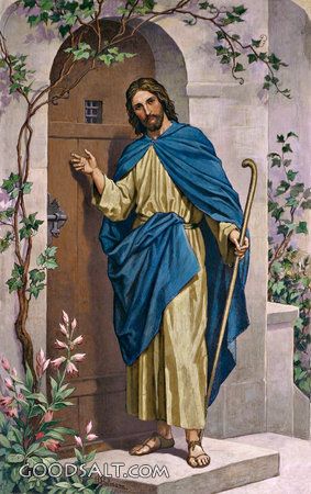 283x450 Jesus Knocking Clipart - Jesus Knocking Painting