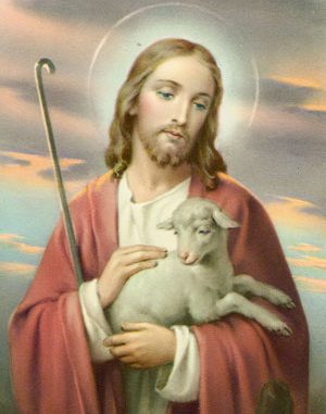 300x381 Jesus Was A Vegetarian - Jesus Lamb Painting