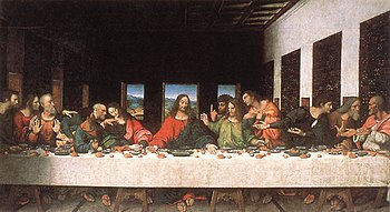 350x191 The Last Supper (Leonardo Da Vinci) - Jesus Last Supper Painting
