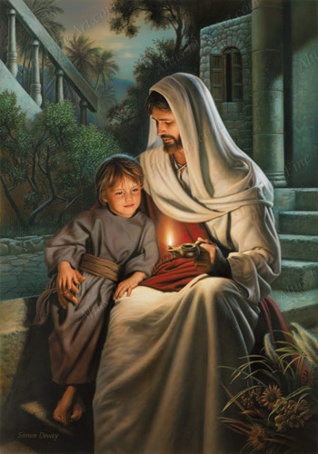 350x500 Ye Are The Light Of The World - Jesus Light Of The World Painting