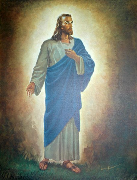 455x600 Sallman Light World - Jesus Light Of The World Painting