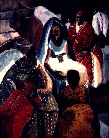 367x465 Nativity Paintings Orthodox Christian Faith And Life - Jesus Manger Painting