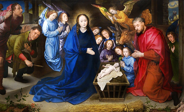 750x457 The Birth Of Jesus In Art 20 Gorgeous Paintings Of The Nativity - Jesus Manger Painting