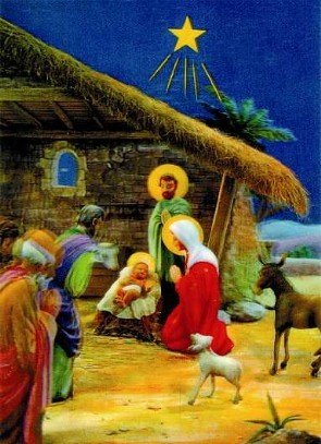 295x407 3d Lenticular Postcard Jesus' Manger Prints Posters - Jesus Manger Painting