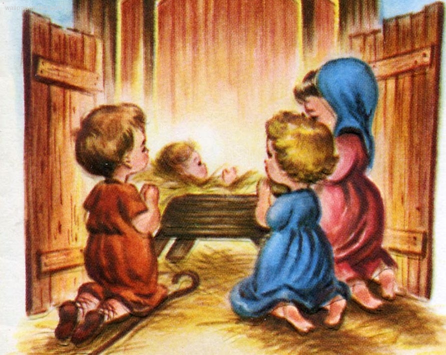 891x710 Baby Jesus In The Stable Nativity Wallpaper Picture Of Jesus - Jesus Manger Painting