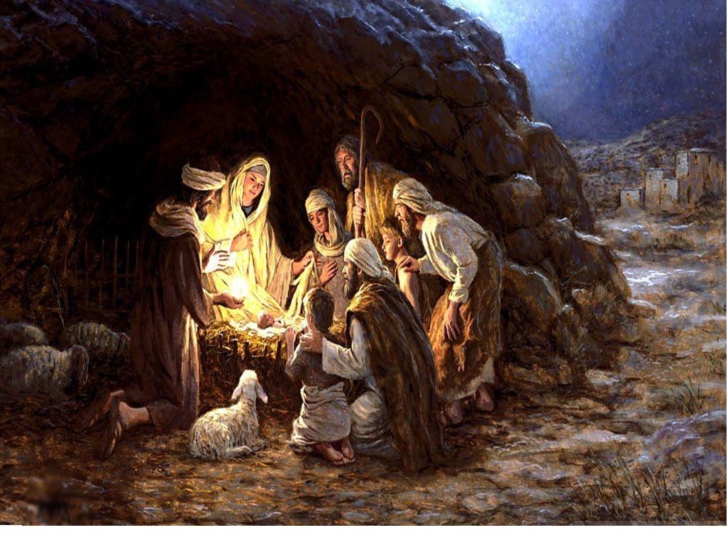 1026x772 Baby Jesus In Manger Scene From Truth For Today ~ A Daily - Jesus Manger Painting