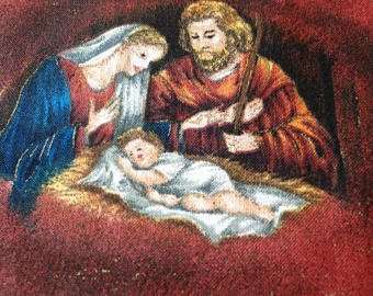 340x270 Baby Jesus Manger Etsy - Jesus Manger Painting