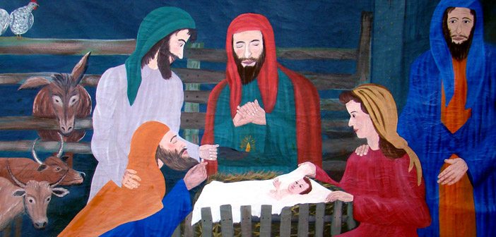 702x336 Birth Of Jesus Sunday School Lesson Ideas For Preschool - Jesus Manger Painting