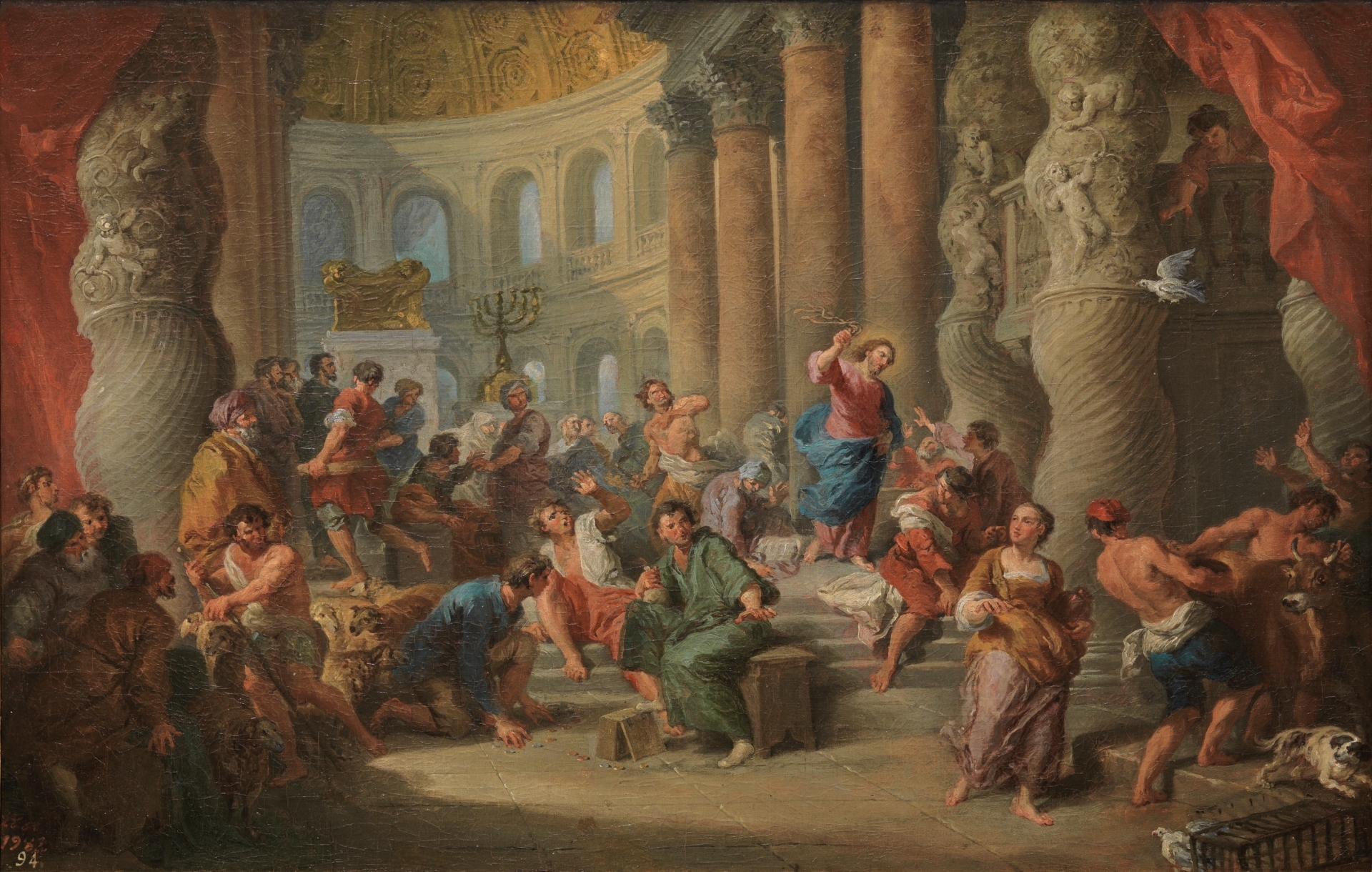 1920x1220 Christ Casting The Money Changers Out Of The Temple - Jesus Money Changers Painting