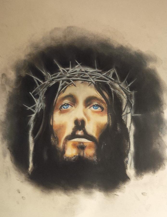 694x900 Jesus Of Nazareth Pastel By Josh Tremblay - Jesus Of Nazareth Painting