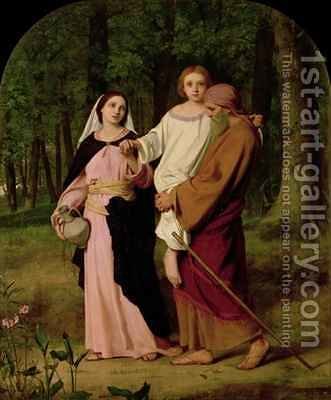 331x400 Jesus Returning To Nazareth With His Parents William Charles - Jesus Of Nazareth Painting