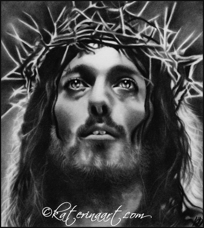 708x792 Jesus Of Nazareth By Katerina Art - Jesus Of Nazareth Painting