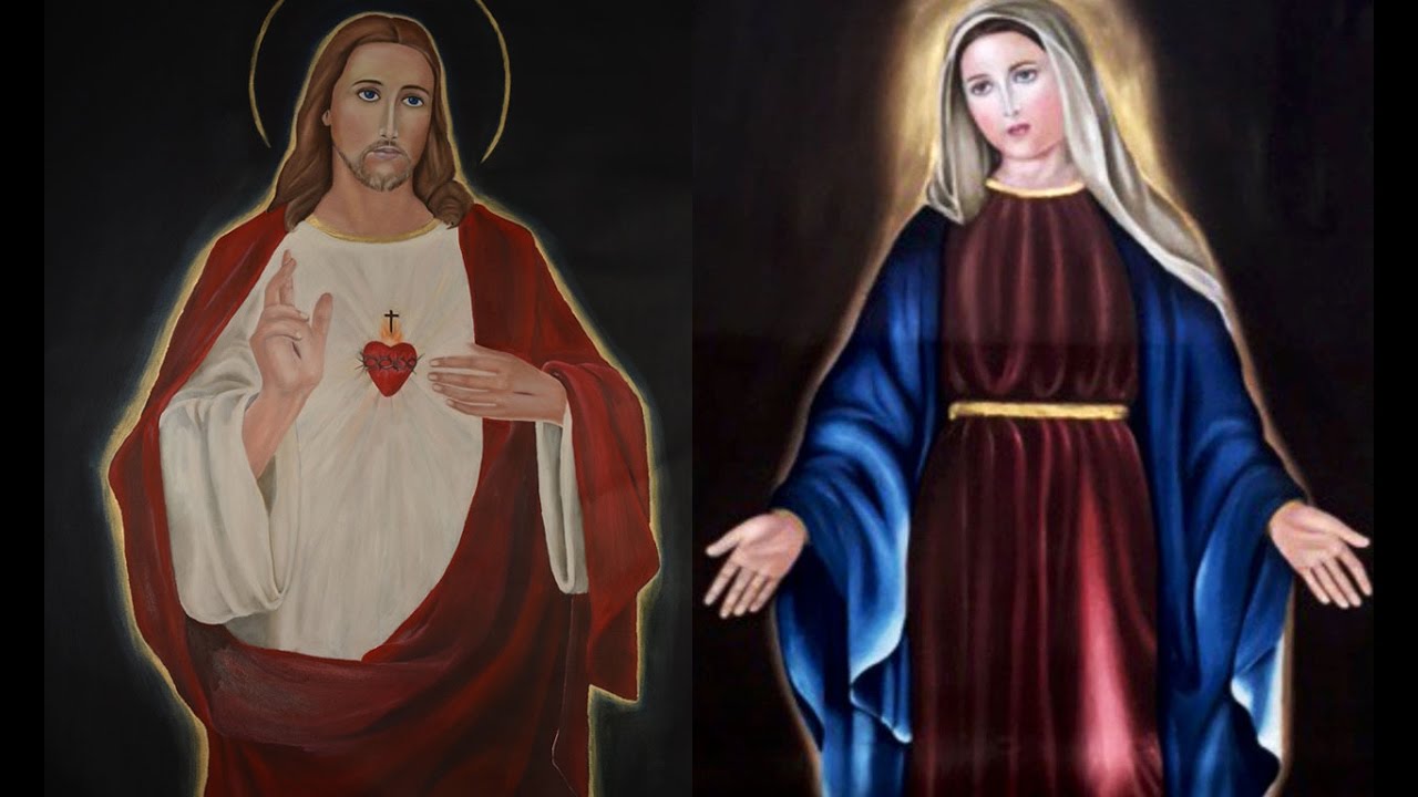 1280x720 My Oil Paintings On Jesus Christ And Mary On Canvas - Jesus Oil Painting