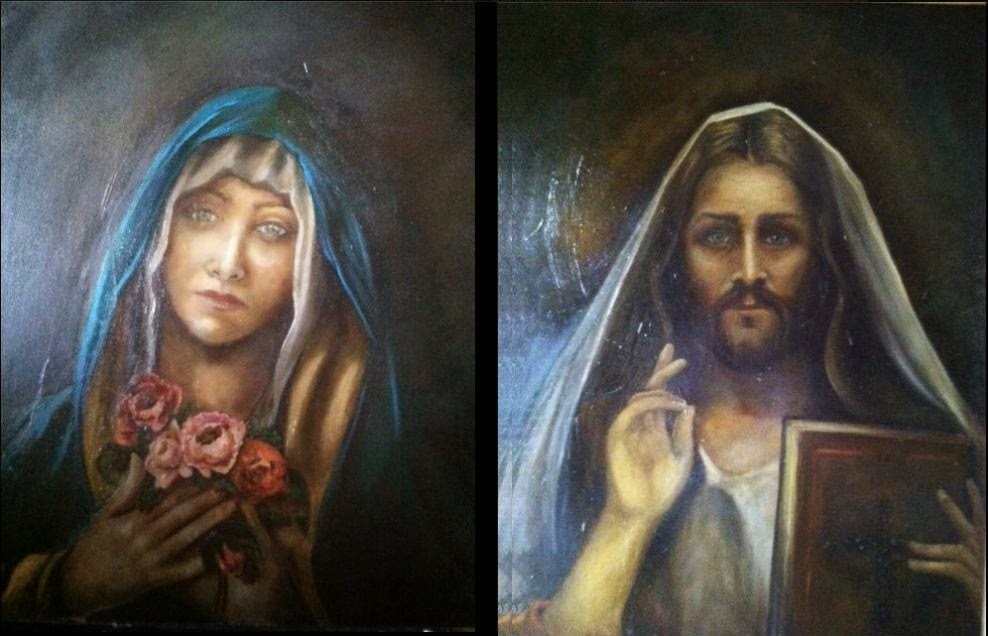 988x636 Oil Painting Medic Oil Painting Critique Of Mary And Jesus Oil - Jesus Oil Painting