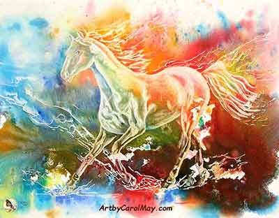 400x312 Prophetic Painting - Jesus On A White Horse Painting