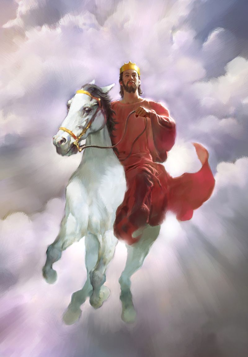 Jesus On A White Horse Painting at PaintingValley.com | Explore ...