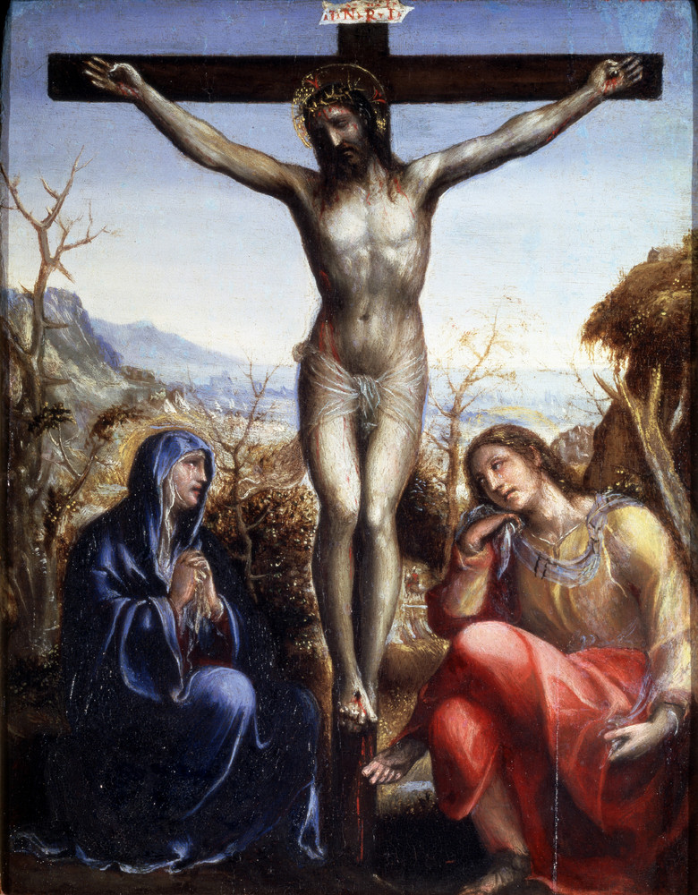 780x1000 The Crucifixion With The Virgin And St John The Evangelist By - Jesus On Cross Famous Painting