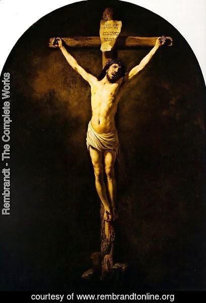 408x600 Rembrandt - Jesus On The Cross Painting