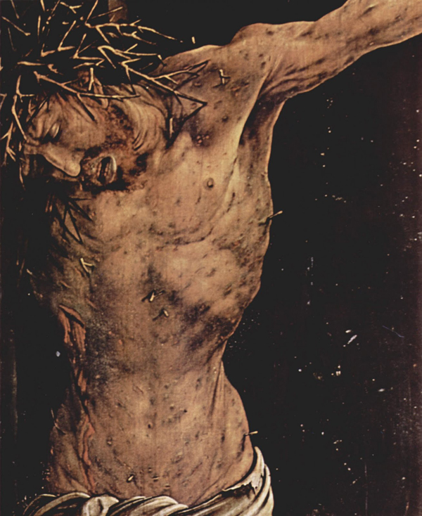 600x734 Jesus Optical Illusion Image Collection - Jesus On The Cross Painting Famous